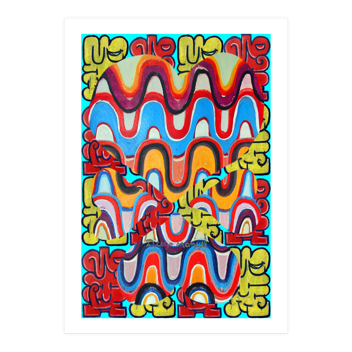 4 Corazones Tapiz 9 (Print Only)