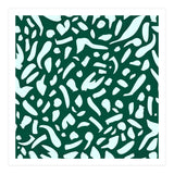 Deep Emrald | Green Terrazzo Pattern | Fun Funky Eclectic Modern Boho Painting (Print Only) thumbnail
