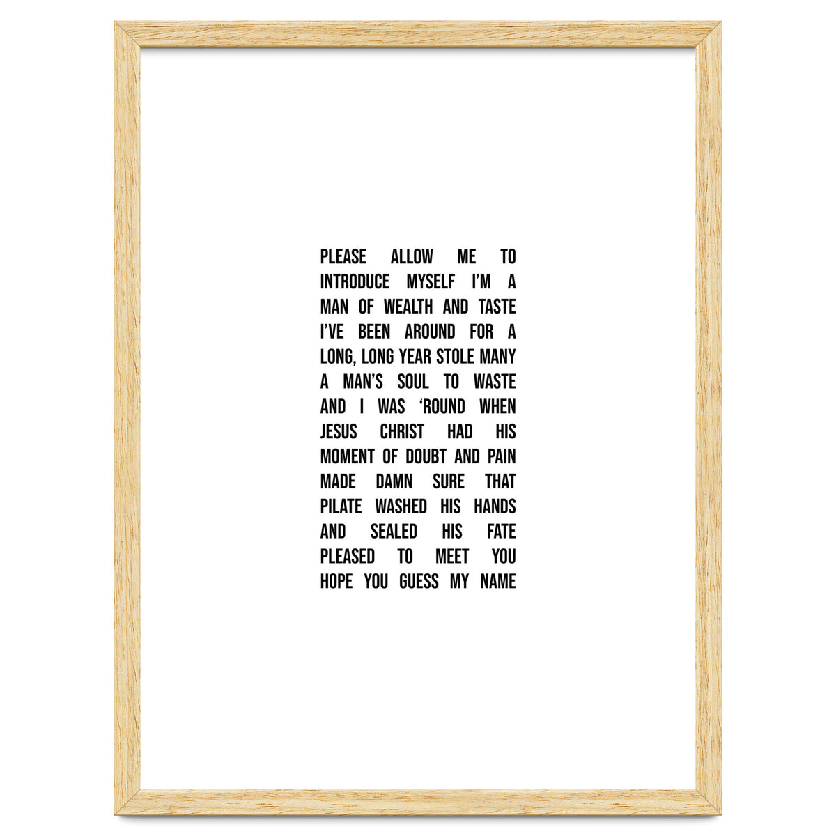 Sympathy For The Devil