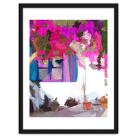 Blossom Is Just Around The Corner, Bougainvillea Tropical Greece Architecture, Botanical SummerTravel Bohemian