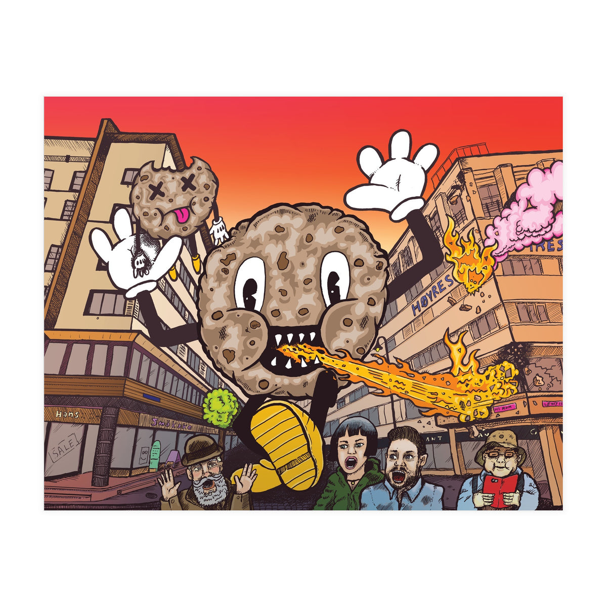 Cookie Monster 12.3% ABV Bourbon Barrel Aged Coconut Chocolate Chip Stout - Amundsen Brewery (Print Only)