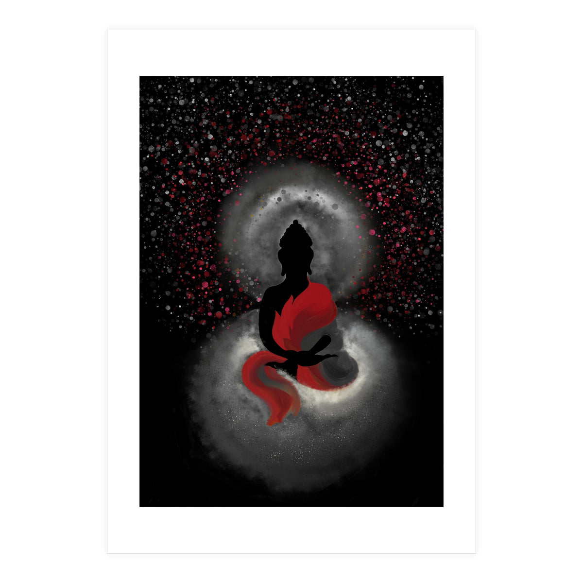 Cosmic Buddha Red (Print Only)