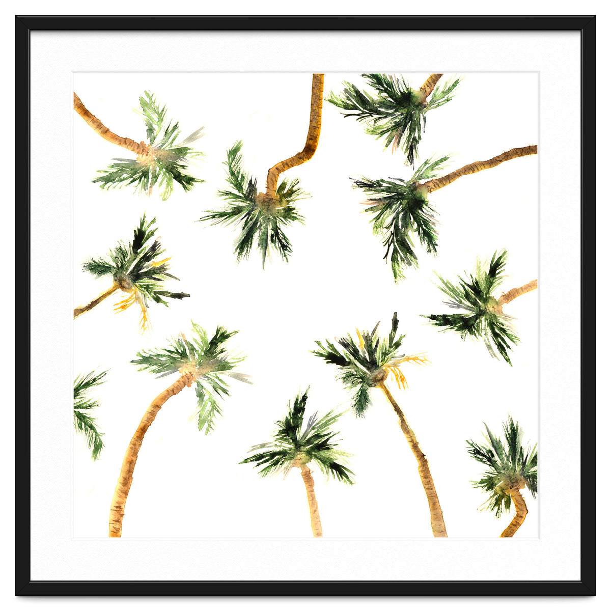 Under the coconut palms || watercolor