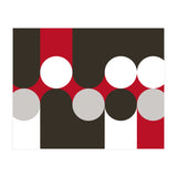 Geometric Shapes No. 33 - brown, red & white (Print Only) thumbnail