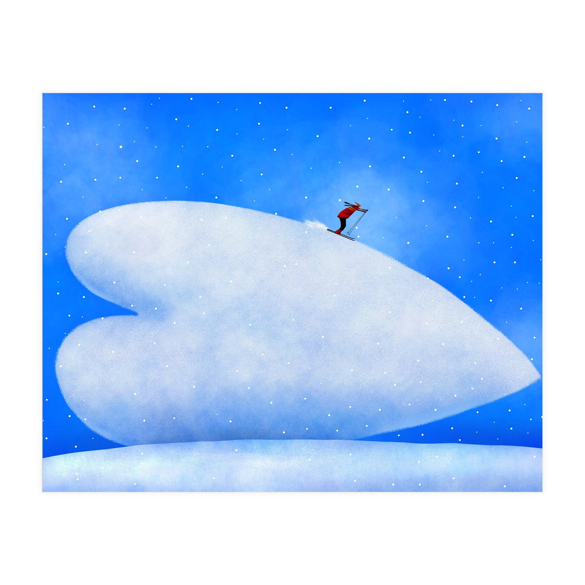 Love Of Skiing (Print Only)