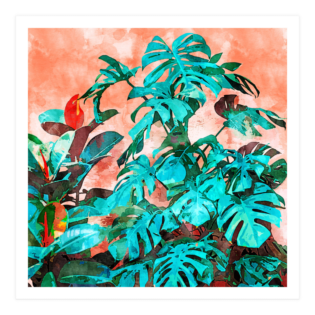 Monstera In My Backyard (Print Only)