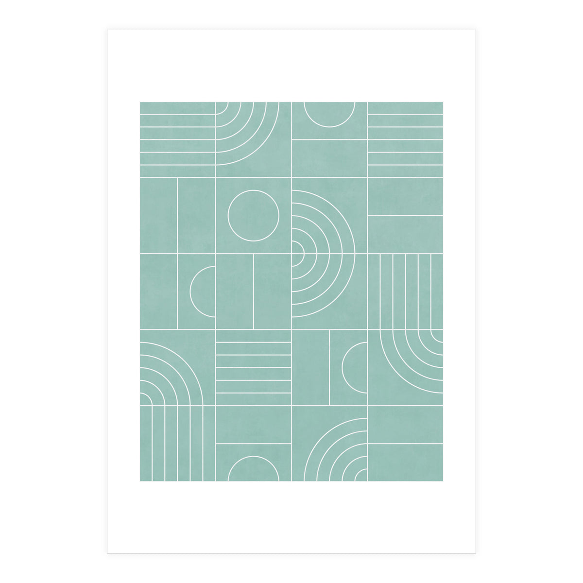 My Favorite Geometric Patterns No.25 - Light Blue (Print Only)
