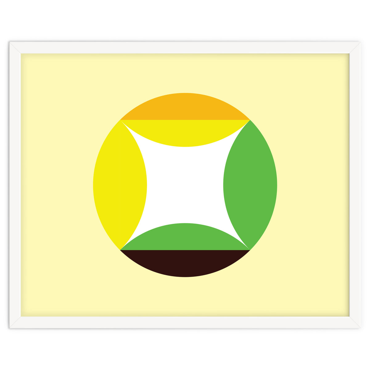 Geometric Shapes No. 21 - yellow, green & orange