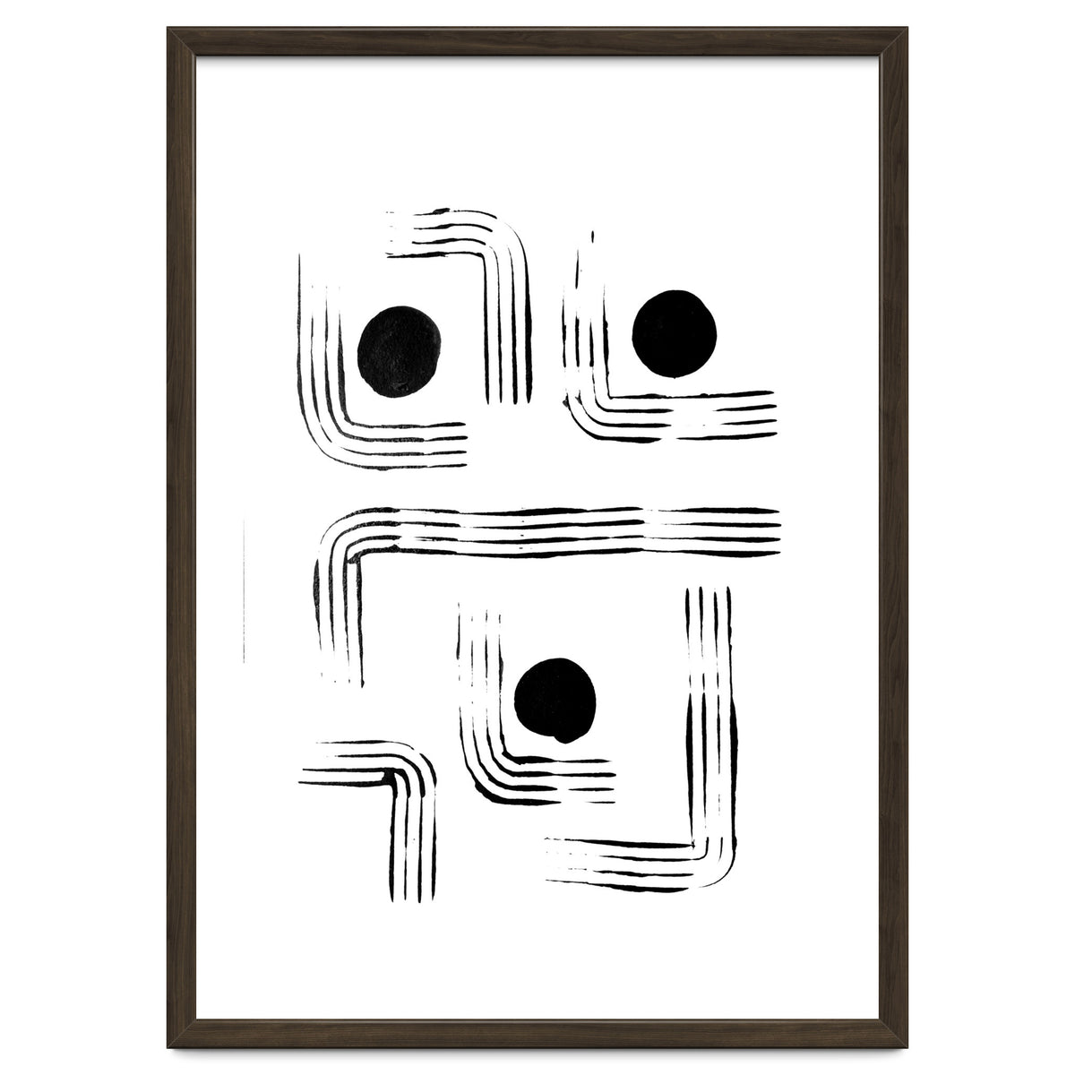 Mid-century Modern Monochrome Print #2