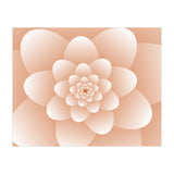 3d Abstract Orange Floral Spiral (Print Only) thumbnail