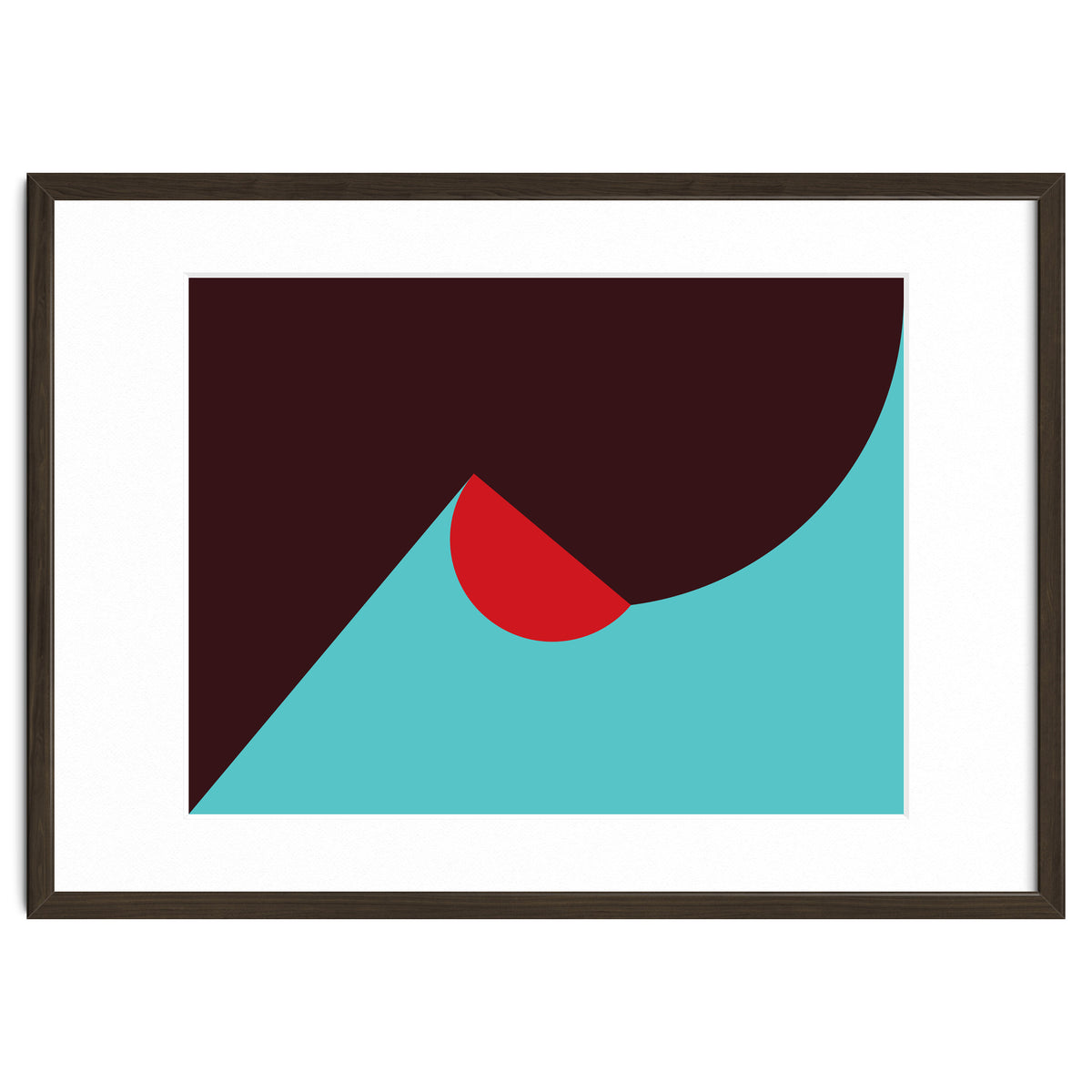 Geometric Shapes No. 8 - blue, purple & red