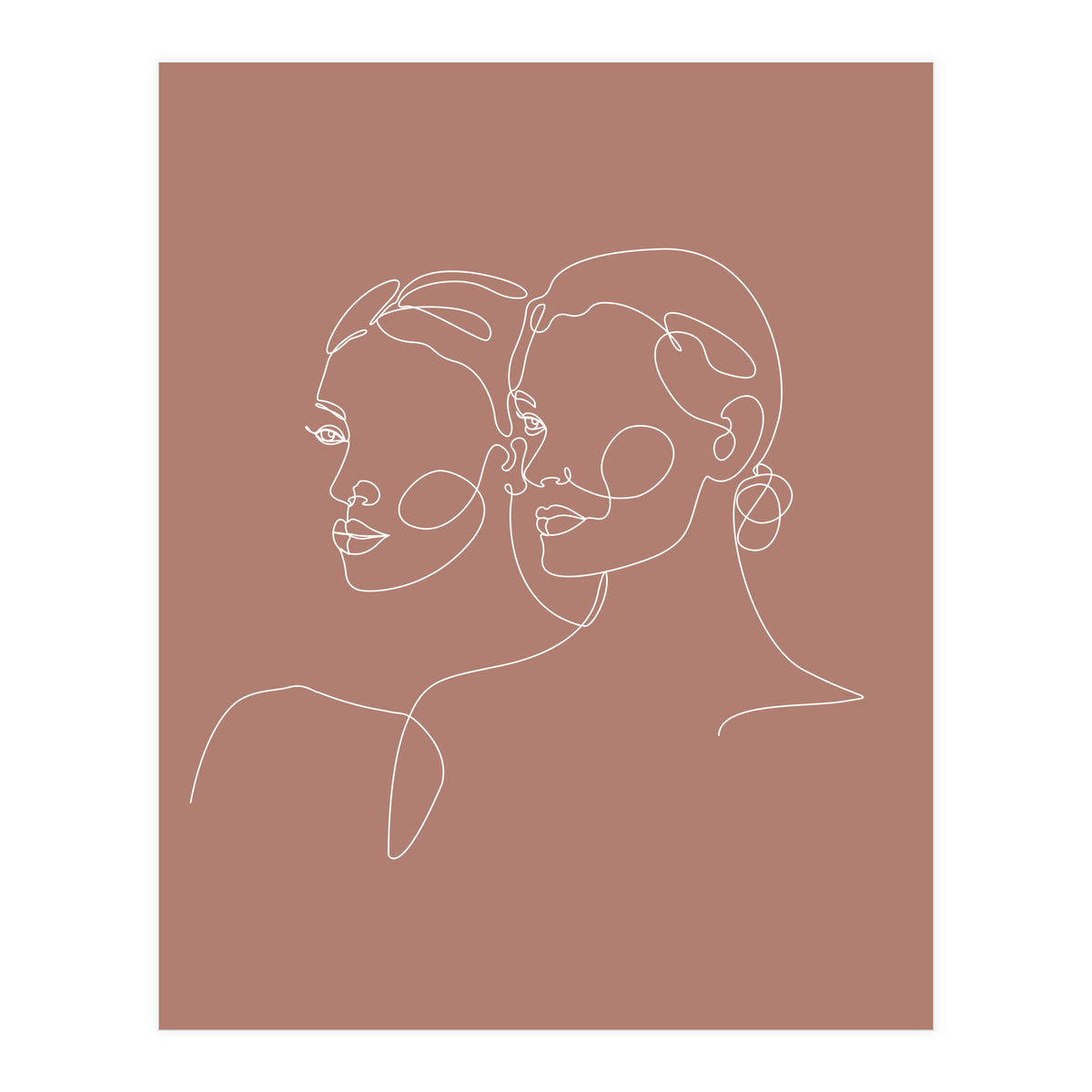 Double woman line-b (Print Only)