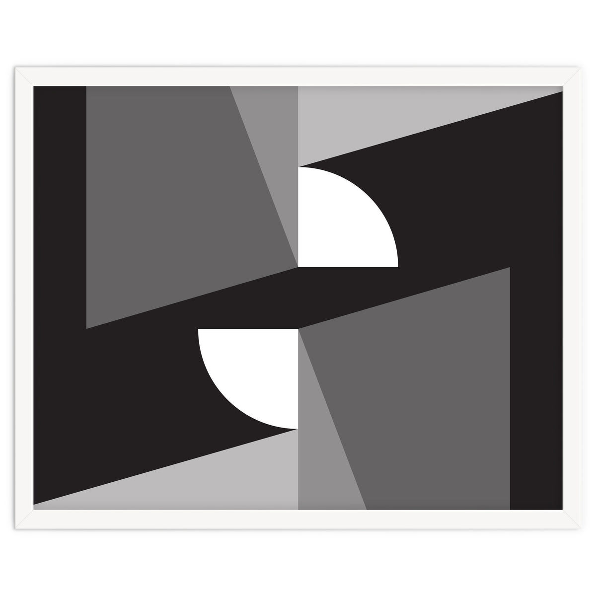 Geometric Shapes No. 11 - monochrome