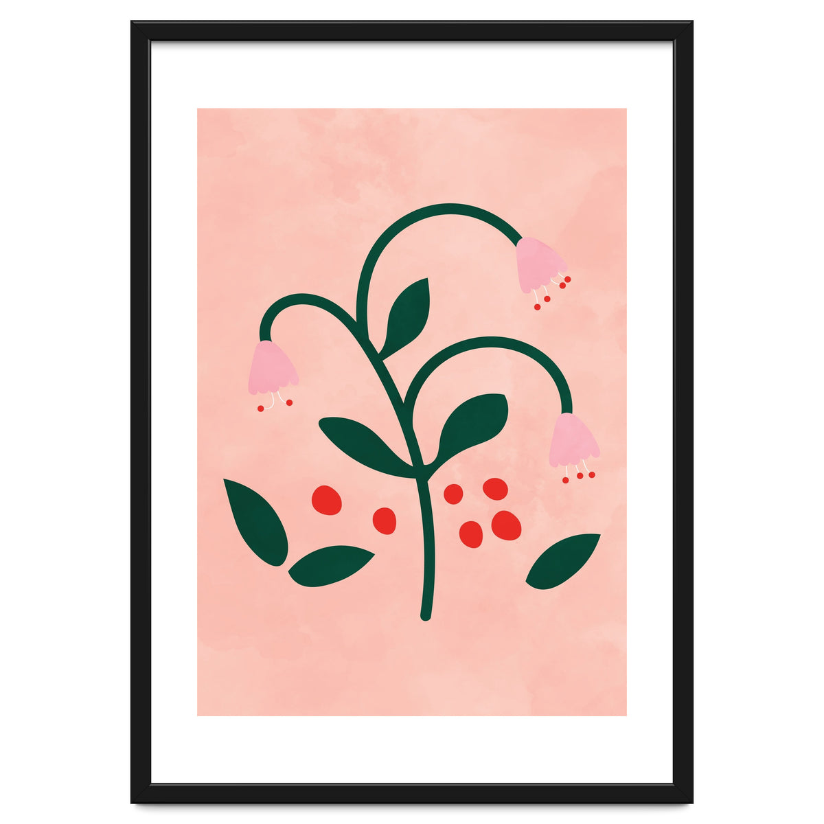 Botanical Pink Flower