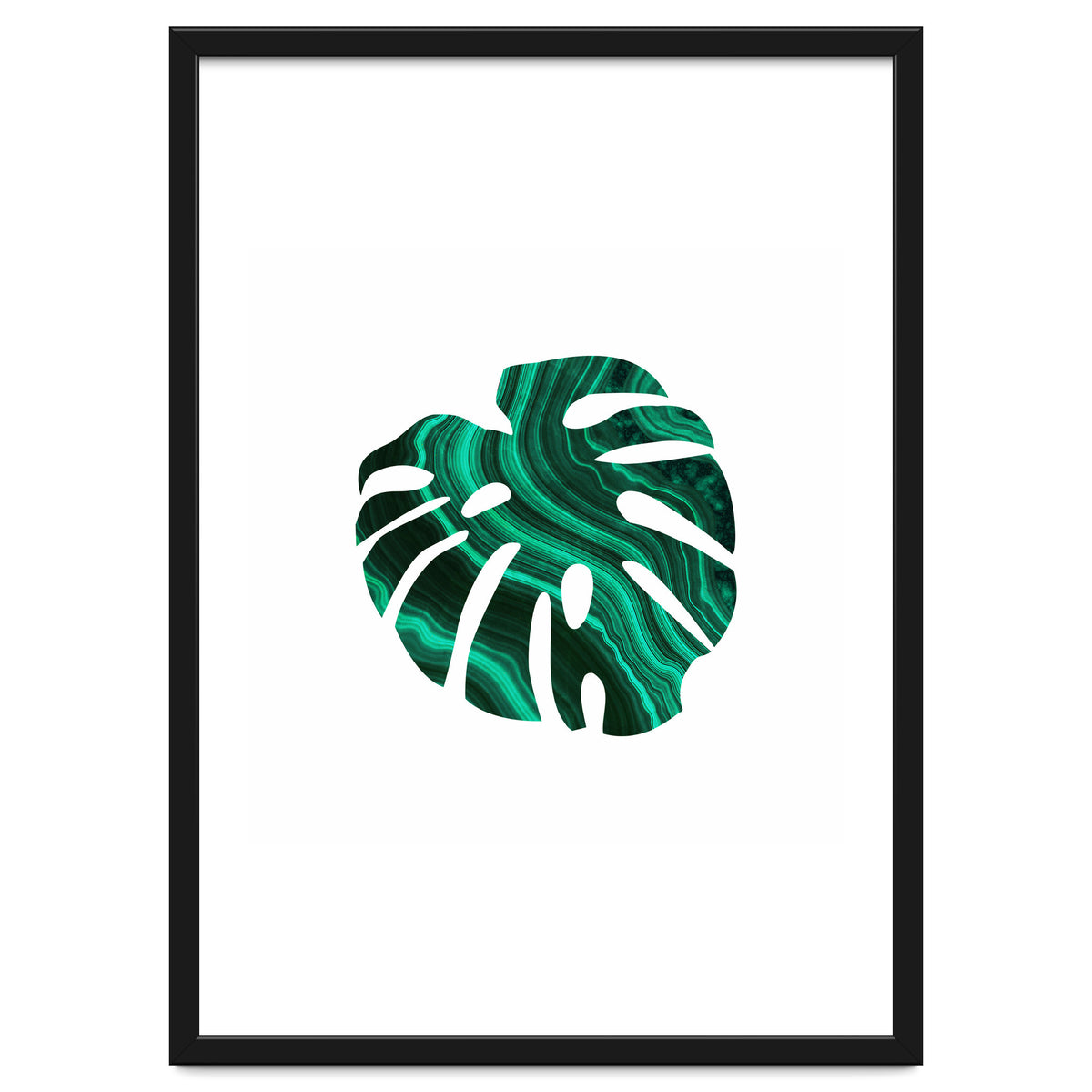 Green Marble Leaf I