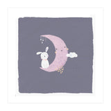 Baby Bunny And Moon (Print Only) thumbnail