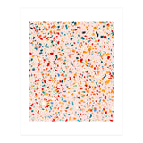 Blush Terrazzo | Pink Eclectic Speckles | Abstract Confetti Painting | Chic Bohemian Illustration (Print Only) thumbnail