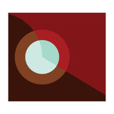 Geometric Shapes No. 2 - deep reds & turquoise (Print Only) thumbnail