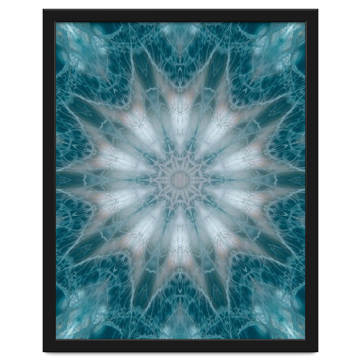 Mandala - Green, White, Rose