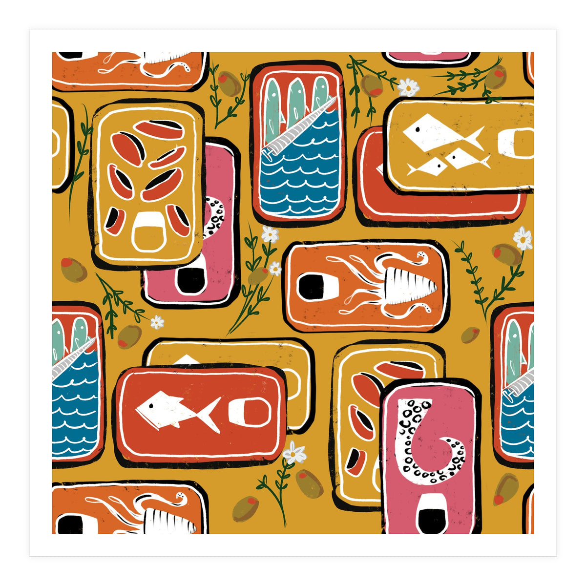 Canned Goods Yellow (Print Only)