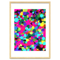 A Mess Of Colors, Eclectic Colorful Water Balloons, Fun Party Confetti Polka Dots Painting
