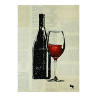 Red Wine . (Print Only)