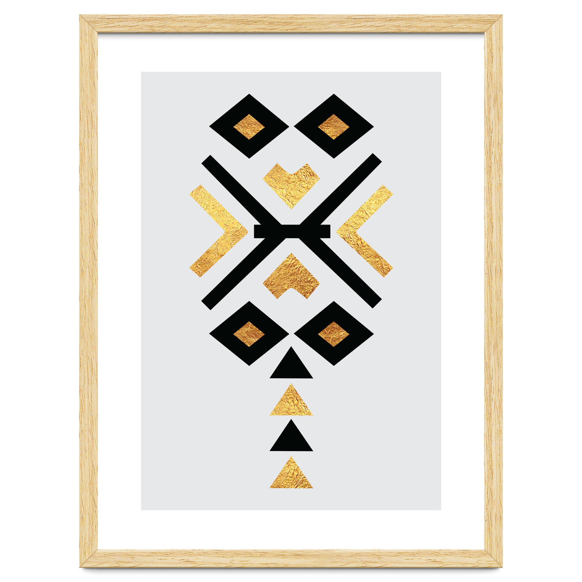 Gold And Black Abstract Tribal