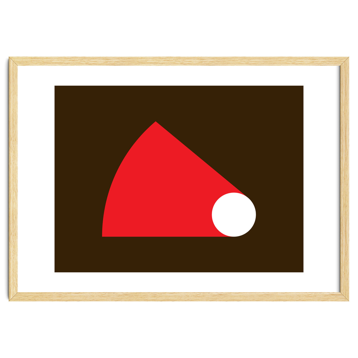 Geometric Shapes No. 51 - red & brown