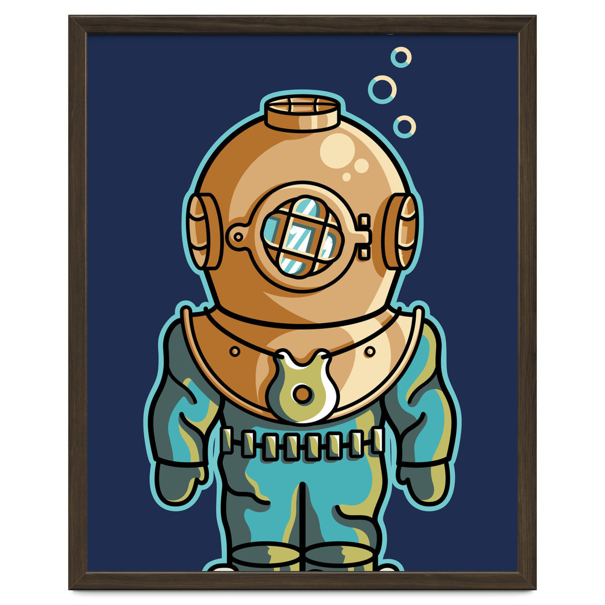 Cute Deep Sea Diver