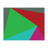 Geometric Shapes No. 19 -  green, magenta & blue (Print Only) thumbnail