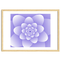3d Abstract Purple Floral Spiral