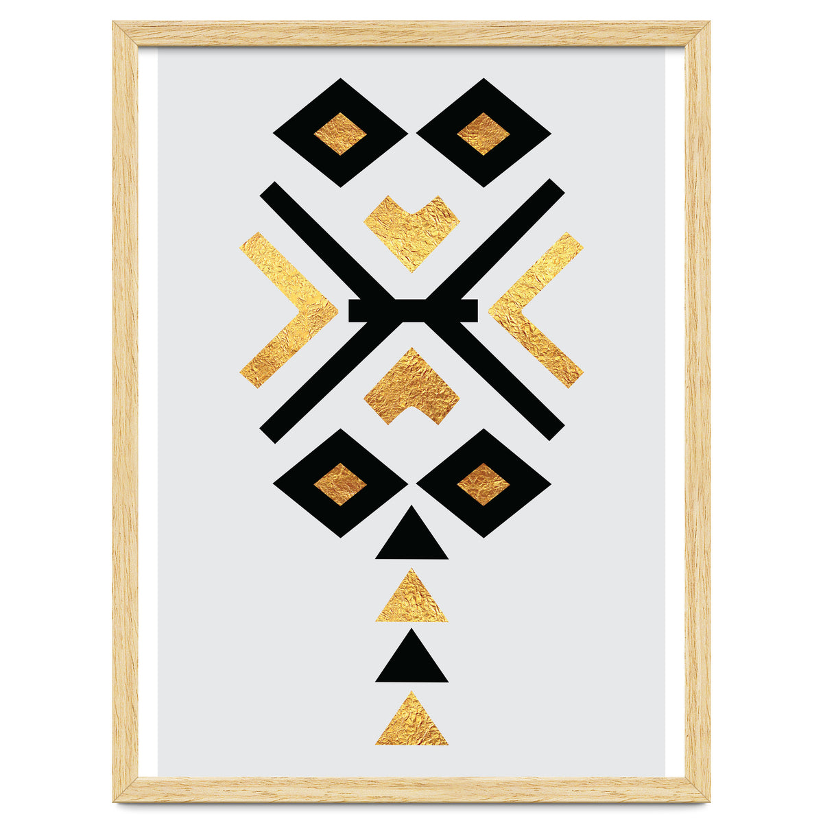 Gold And Black Abstract Tribal