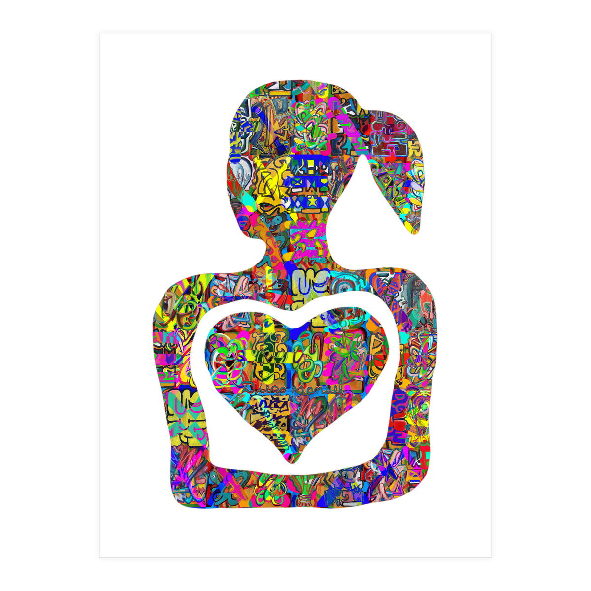 Mujer Digital 3 3  (Print Only)