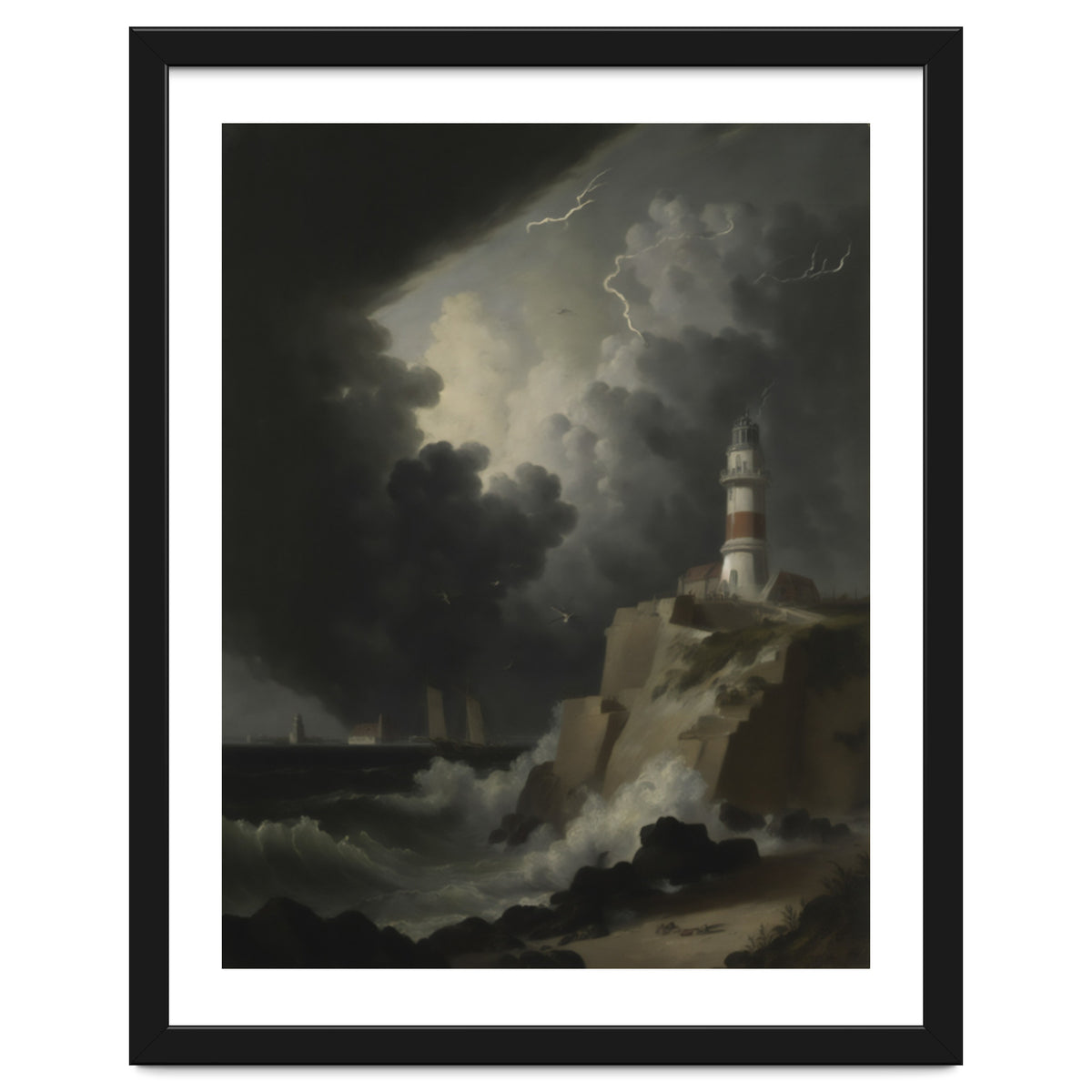 Lighthouse In A Storm