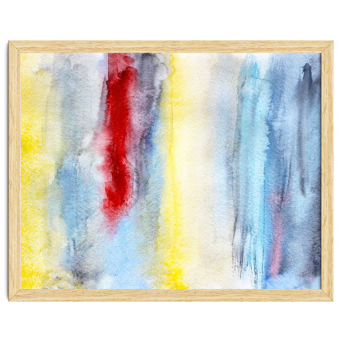 Touch of red || abstract watercolor