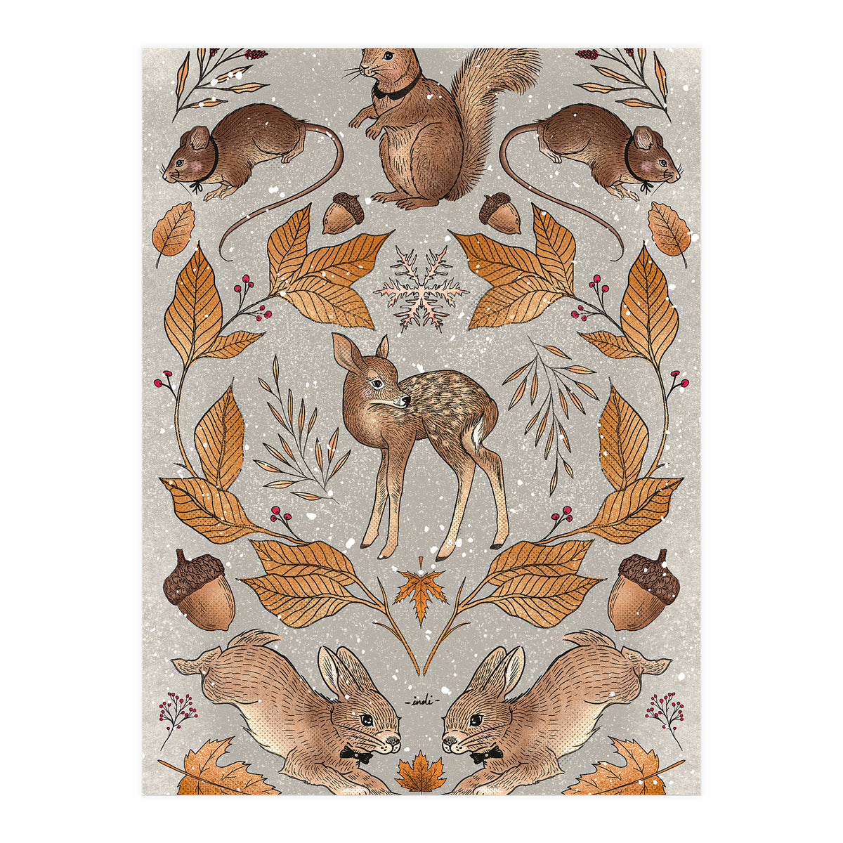 Christmas Animals (Print Only)