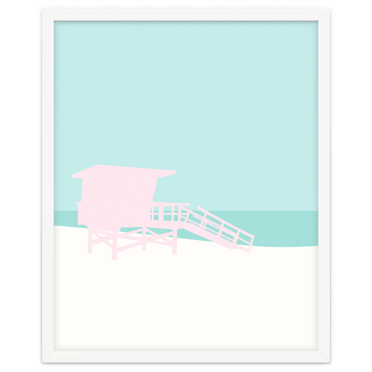 Minimal Lifeguard Tower - Turquoise Coast