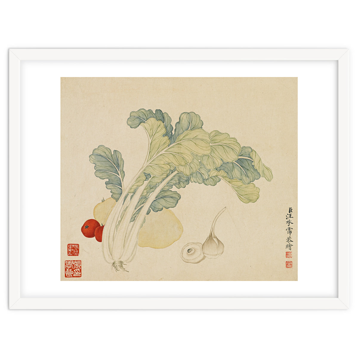 Wang Chengyu ~flowers, Vegetables, Chinese Cabbage, Potatoes, Garlic, Tomatoes, Vegetables