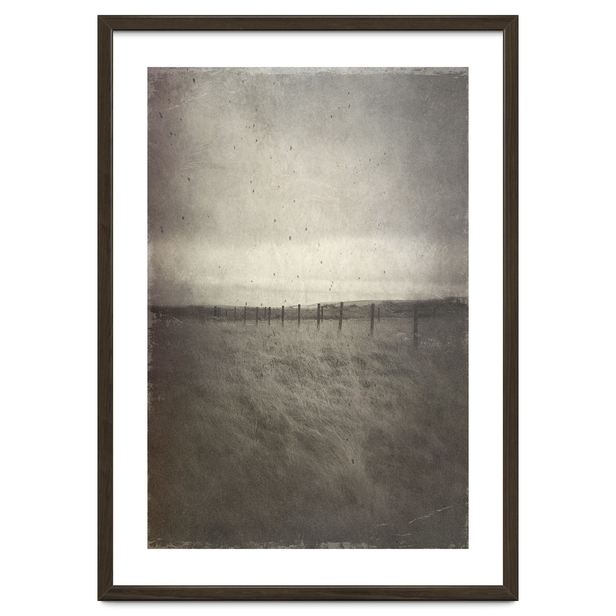 Bleak winter landscape of Saddleworth Moor