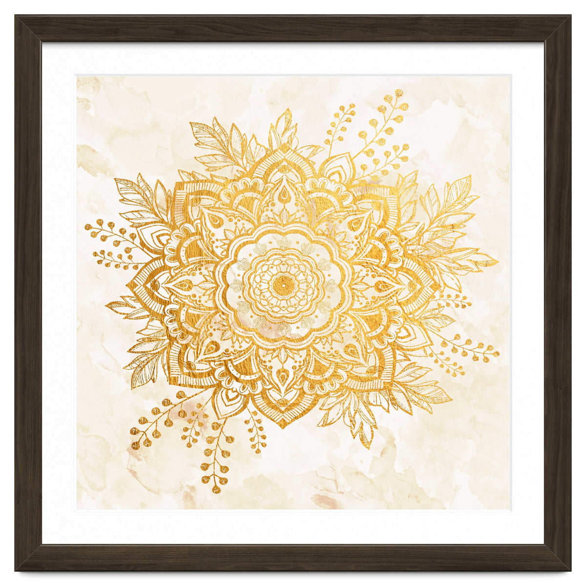 Queen Starring of Mandala-Gold Sunflower II