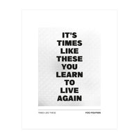 Foo Fighters - Times Like These (Print Only)