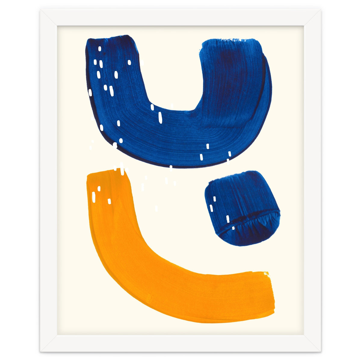 Blue Umbrella For A Yellow Banana