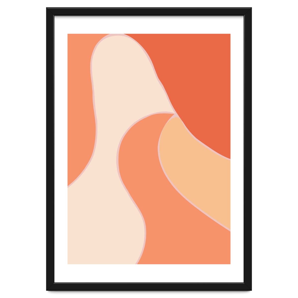 Colorful Orange Tones  Retro Waves