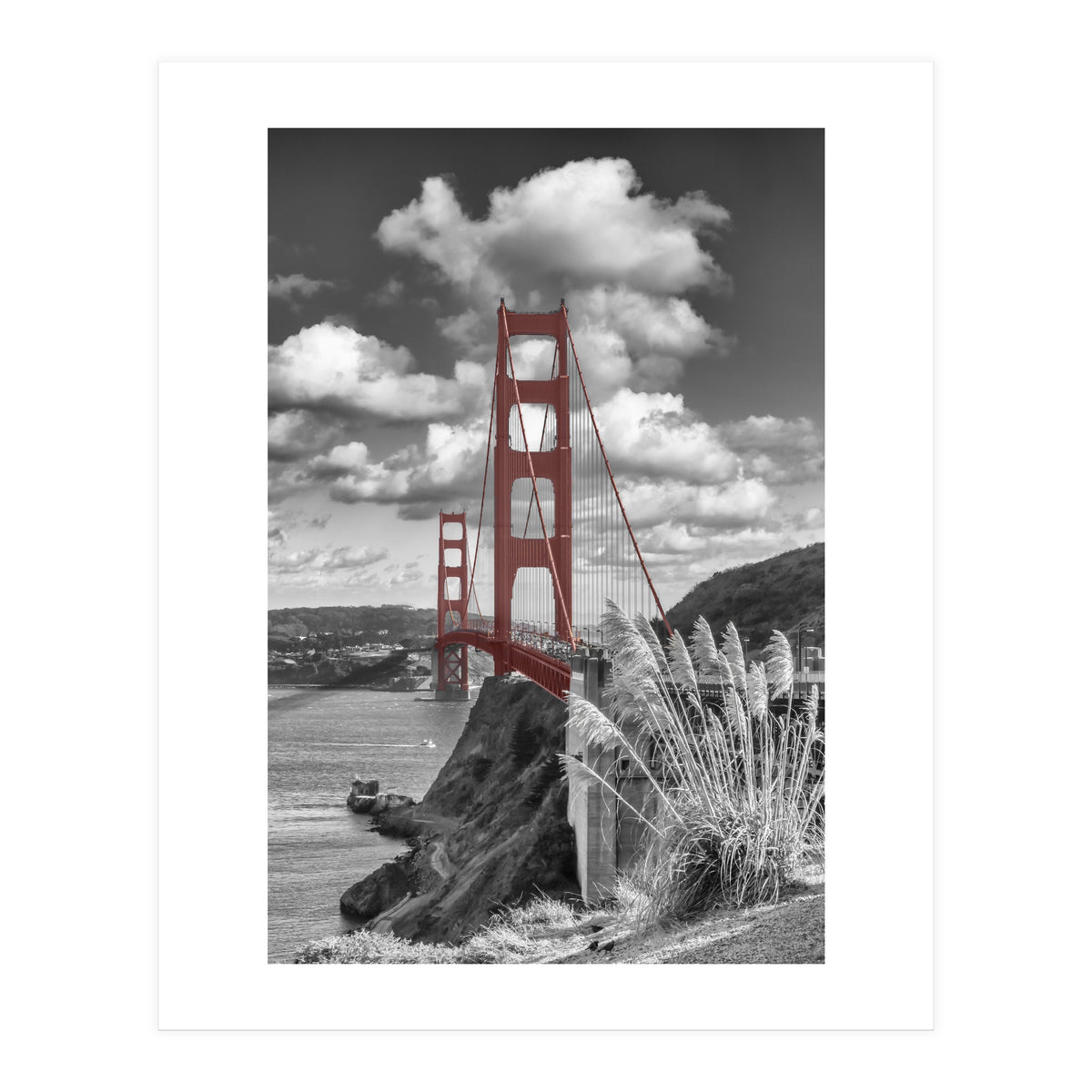 SAN FRANCISCO Golden Gate Bridge | colorkey  (Print Only)