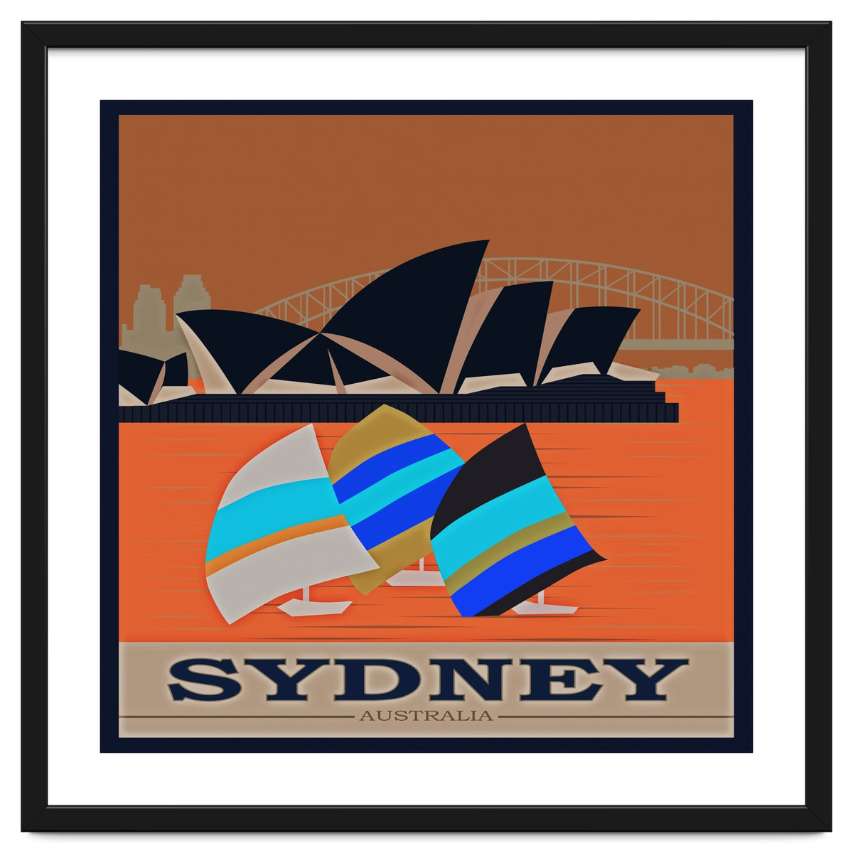 Sydney Australia Travel Poster