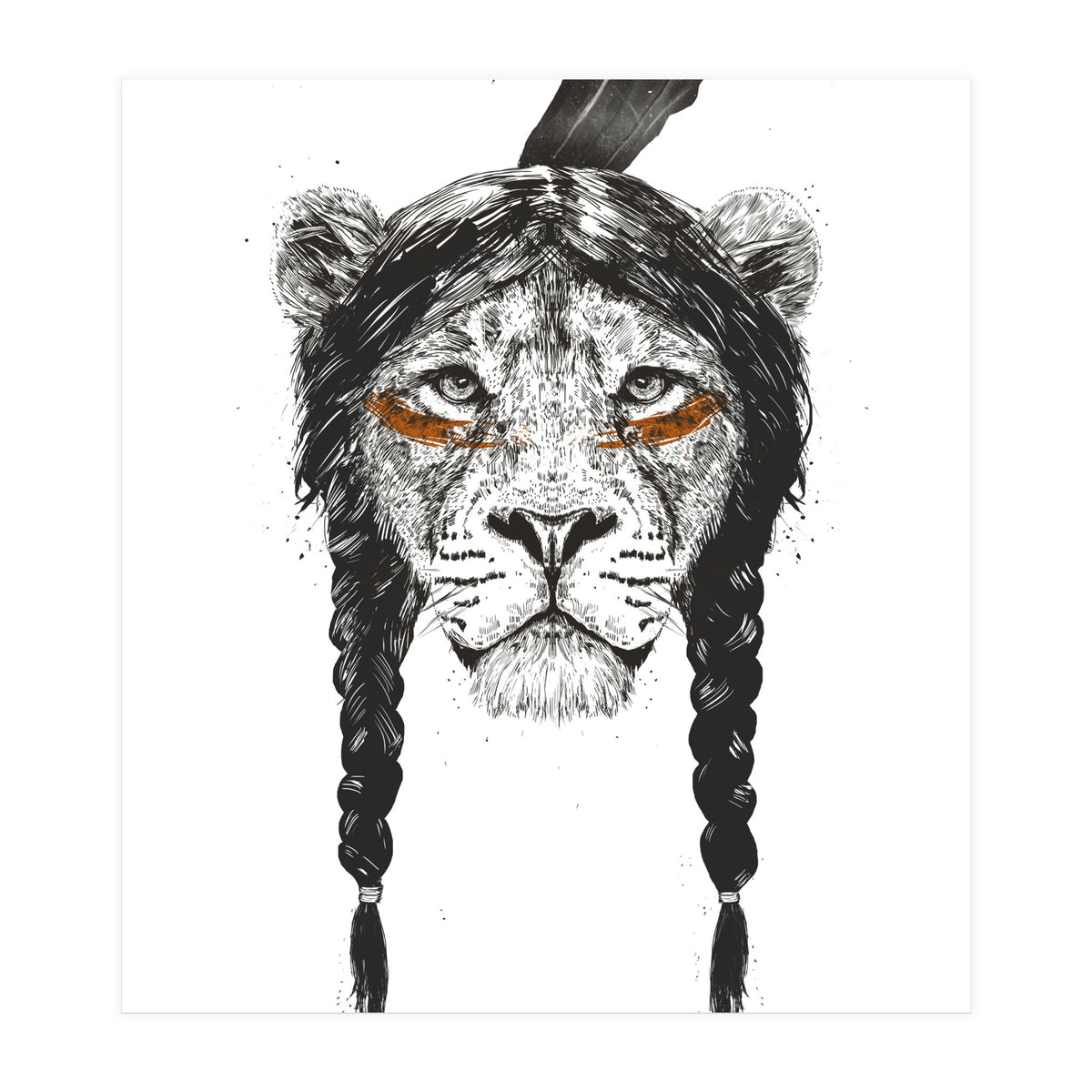 Warrior Lion (Print Only)