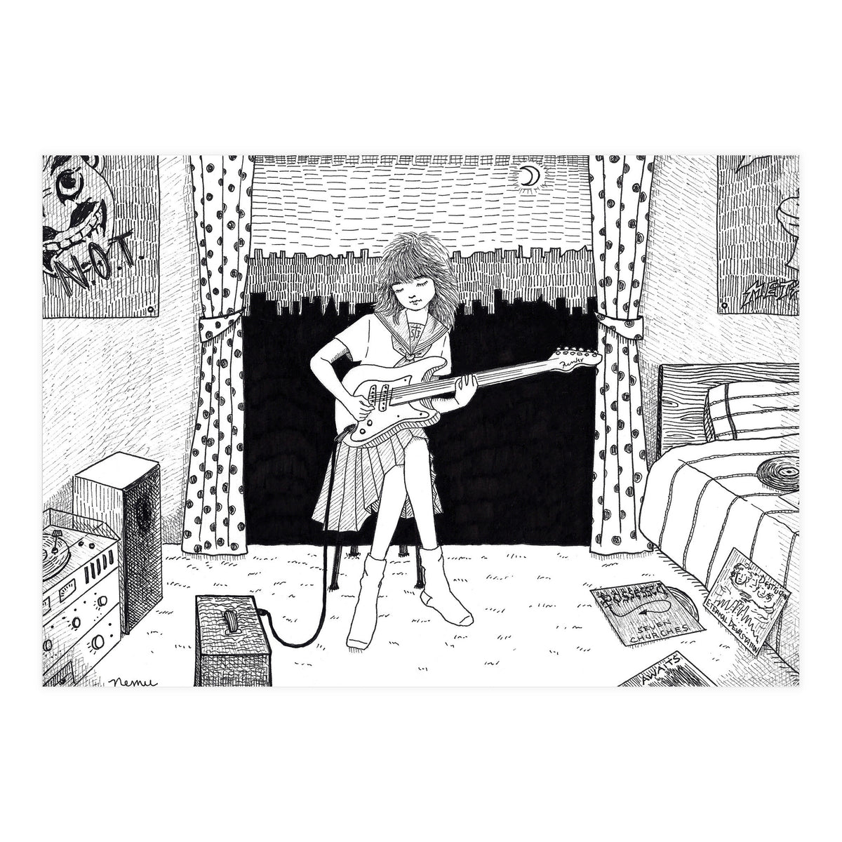 Teenager's Room In The 80's (Print Only)