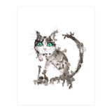 Black wet ink cat (Print Only) thumbnail