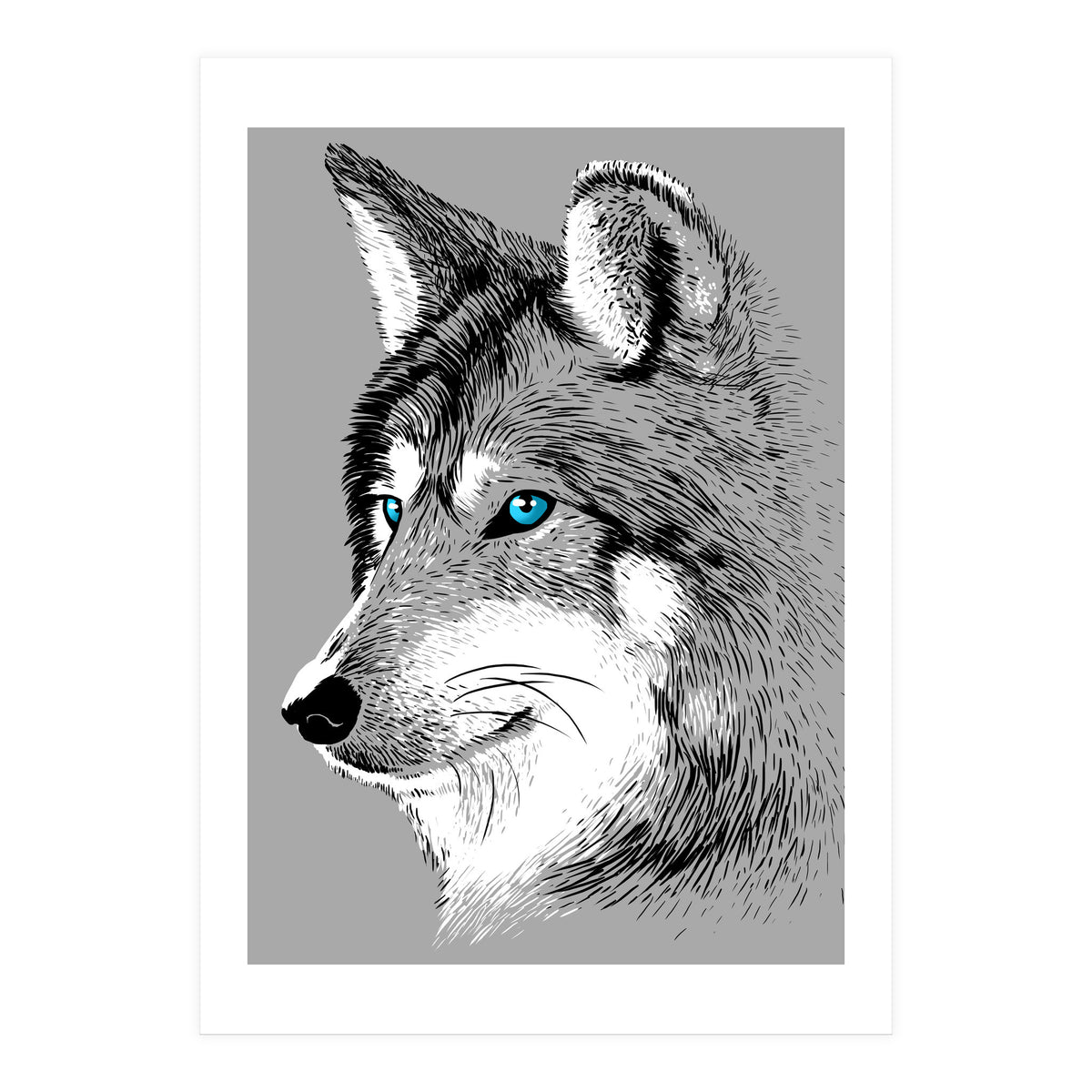 Sketch Wolf (Print Only)