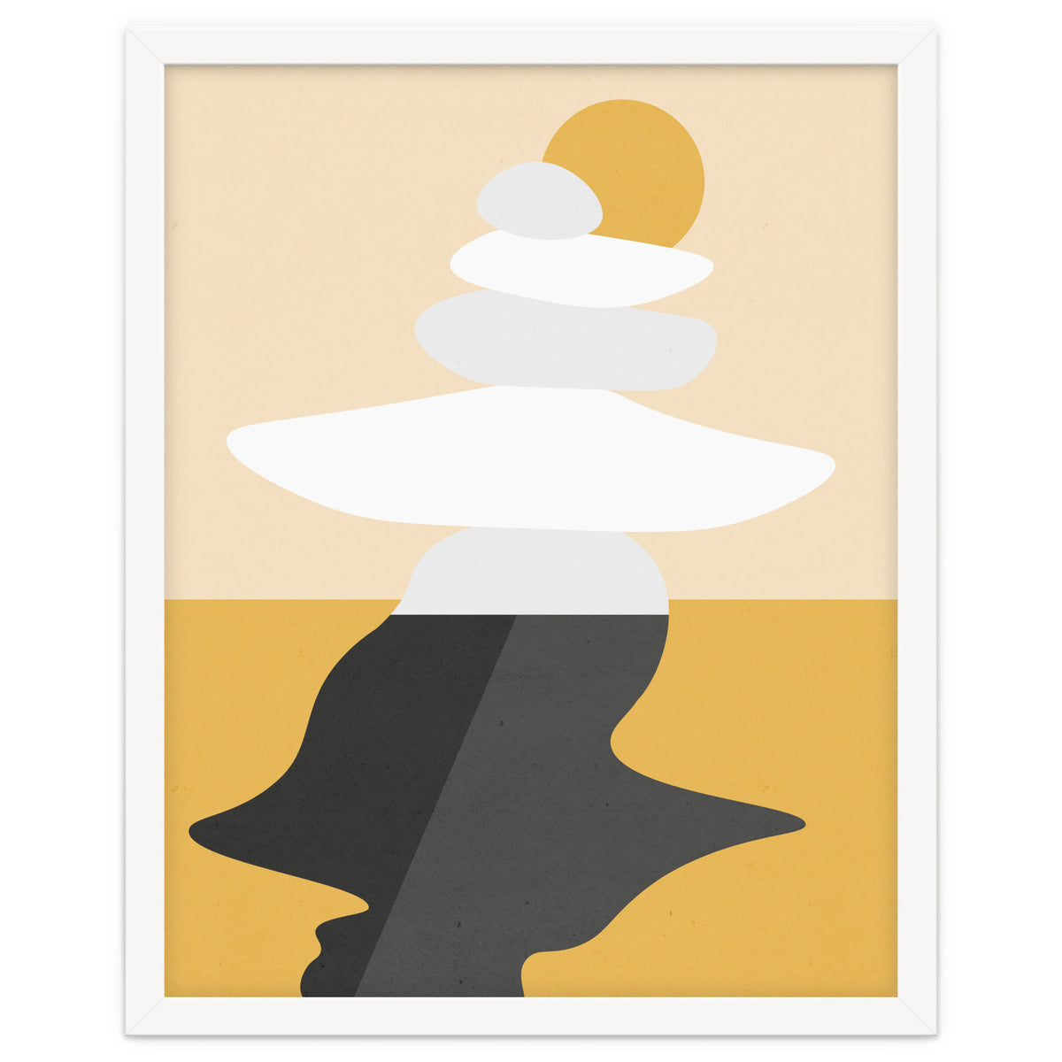 Abstract Cairn - Golden Desert